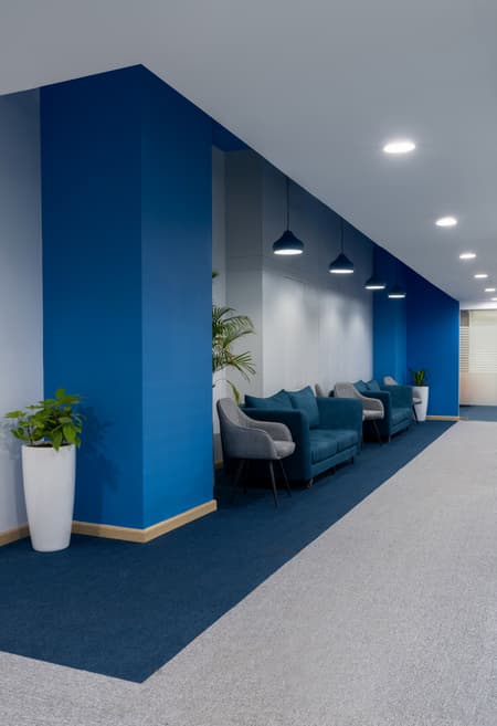 Blue Grid Workspace